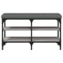 Sonoma gray engineered wood shoe bench 82x32x47 cm by , Benches for halls and storage - Ref: Foro24-835160, Price: 58,96 €, D...