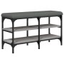 Sonoma gray engineered wood shoe bench 82x32x47 cm by , Benches for halls and storage - Ref: Foro24-835160, Price: 58,96 €, D...