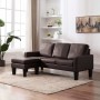 3-Sitzer-Sofa mit Fußstütze aus braunem Kunstleder von , Sofas - Ref: Foro24-288770, Preis: 411,17 €, Rabatt: %