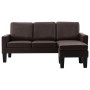 3-seater sofa with footrest in brown synthetic leather by , Sofas - Ref: Foro24-288770, Price: 411,99 €, Discount: %