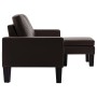 3-seater sofa with footrest in brown synthetic leather by , Sofas - Ref: Foro24-288770, Price: 411,99 €, Discount: %