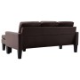 3-seater sofa with footrest in brown synthetic leather by , Sofas - Ref: Foro24-288770, Price: 411,99 €, Discount: %