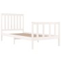 Solid white pine wood bed frame 90x190 cm by , Beds and slatted bases - Ref: Foro24-3103874, Price: 114,99 €, Discount: %