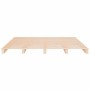 Solid pine wood bed frame 140x200 cm by , Beds and slatted bases - Ref: Foro24-3120132, Price: 170,56 €, Discount: %