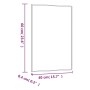 Espejo de pared vidrio rectangular 40x60 cm de , Espejos - Ref: Foro24-350446, Precio: 23,99 €, Descuento: %