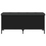 Engineered wood storage bench in black, 102x42x45 cm by , Benches for halls and storage - Ref: Foro24-835147, Price: 92,26 €,...