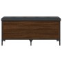 Engineered wood storage bench in brown oak, 102x42x45cm. by , Benches for halls and storage - Ref: Foro24-835151, Price: 92,5...