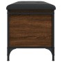 Engineered wood storage bench in brown oak, 102x42x45cm. by , Benches for halls and storage - Ref: Foro24-835151, Price: 92,5...