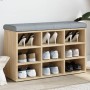 Shoe bench engineered wood Sonoma oak 82x32x50 cm by , Benches for halls and storage - Ref: Foro24-835105, Price: 80,10 €, Di...