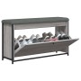 Banco zapatero con cajón abatible gris Sonoma 102x32x56 cm de , Bancos para recibidores y almacenamiento - Ref: Foro24-835130...