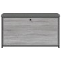 Banco zapatero con cajón abatible gris Sonoma 102x32x56 cm de , Bancos para recibidores y almacenamiento - Ref: Foro24-835130...