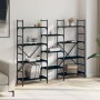 Engineered wood black shelf 160x28.5x136.5 cm by , Bookcases and shelves - Ref: Foro24-838873, Price: 97,59 €, Discount: %