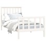 White pine wood bed frame with headboard 100x200cm by , Beds and slatted bases - Ref: Foro24-3188197, Price: 150,42 €, Discou...