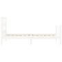 Estructura de cama con cabecero madera maciza blanco 100x200 cm de , Camas y somieres - Ref: Foro24-3193002, Precio: 129,26 €...