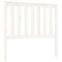 Solid white pine wood bed headboard 106x6x101 cm by , Headboards and footboards - Ref: Foro24-818506, Price: 56,99 €, Discoun...