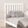 Solid white pine wood bed headboard 106x6x101 cm by , Headboards and footboards - Ref: Foro24-818506, Price: 56,99 €, Discoun...