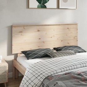 Solid pine wood bed headboard 164x6x82.5 cm by , Headboards and footboards - Ref: Foro24-819180, Price: 53,99 €, Discount: %