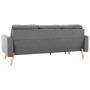 3-Sitzer-Sofa mit Fußstütze aus hellgrauem Stoff von , Sofas - Ref: Foro24-288723, Preis: 464,17 €, Rabatt: %