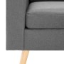 3-Sitzer-Sofa mit Fußstütze aus hellgrauem Stoff von , Sofas - Ref: Foro24-288723, Preis: 464,17 €, Rabatt: %