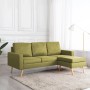 3-seater sofa with green fabric footrest by , Sofas - Ref: Foro24-288728, Price: 461,93 €, Discount: %