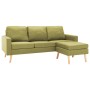 3-seater sofa with green fabric footrest by , Sofas - Ref: Foro24-288728, Price: 461,99 €, Discount: %