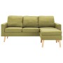 3-seater sofa with green fabric footrest by , Sofas - Ref: Foro24-288728, Price: 461,99 €, Discount: %