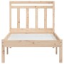 Estructura de cama individual pequeña madera maciza 75x190 cm de , Camas y somieres - Ref: Foro24-3100549, Precio: 85,55 €, D...