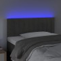 Dark gray velvet headboard with LED 80x5x78/88 cm by , Headboards and footboards - Ref: Foro24-3121881, Price: 42,99 €, Disco...