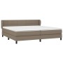 Boxspringbett mit taupegrauer Stoffmatratze 200x200 cm von , Betten und Lattenroste - Ref: Foro24-3126273, Preis: 637,05 €, R...