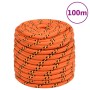 Orange polypropylene boat rope 16 mm 100 m by , Ropes and metal cords - Ref: Foro24-152680, Price: 76,04 €, Discount: %