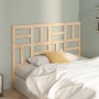 Solid pine wood bed headboard 146x4x104 cm by , Headboards and footboards - Ref: Foro24-818190, Price: 53,39 €, Discount: %