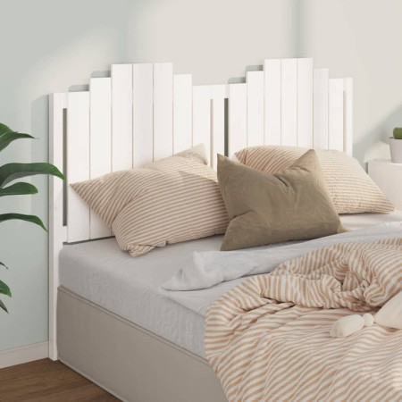 Solid white pine wood bed headboard 156x4x110 cm by , Headboards and footboards - Ref: Foro24-818476, Price: 82,23 €, Discoun...