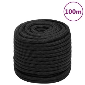 Deep black polypropylene boat rope 18 mm 100 m by , Ropes and metal cords - Ref: Foro24-152525, Price: 101,56 €, Discount: %