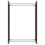 Black glass woodshed 80x35x120 cm by , Firewood bags and holders - Ref: Foro24-282838, Price: 83,44 €, Discount: %