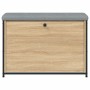 Shoe bench with folding drawer Sonoma oak 82x32x56 cm by , Benches for halls and storage - Ref: Foro24-835123, Price: 79,55 €...