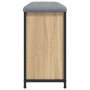 Shoe bench with folding drawer Sonoma oak 82x32x56 cm by , Benches for halls and storage - Ref: Foro24-835123, Price: 79,55 €...