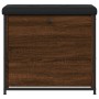 Shoe bench with folding drawer brown oak 62x32x56 cm by , Benches for halls and storage - Ref: Foro24-835121, Price: 68,17 €,...