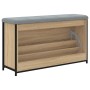 Shoe bench with folding drawer Sonoma oak 102x32x56 cm by , Benches for halls and storage - Ref: Foro24-835128, Price: 88,73 ...