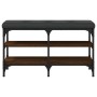 Shoe bench engineered wood oak brown 82x32x47 cm by , Benches for halls and storage - Ref: Foro24-835161, Price: 58,99 €, Dis...