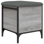 Sonoma gray engineered wood storage bench 42x42x45 cm by , Benches for halls and storage - Ref: Foro24-835135, Price: 49,60 €...