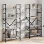 Sonoma gray engineered wood shelving 160x28.5x136.5 cm by , Bookcases and shelves - Ref: Foro24-838876, Price: 97,59 €, Disco...