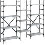 Sonoma gray engineered wood shelving 160x28.5x136.5 cm by , Bookcases and shelves - Ref: Foro24-838876, Price: 97,59 €, Disco...