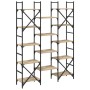 Sonoma oak engineered wood shelving 127.5x28.5x172.5cm by , Bookcases and shelves - Ref: Foro24-838869, Price: 111,70 €, Disc...