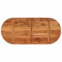 Tablero de mesa ovalado madera maciza de acacia 110x50x3,8 cm de , Tableros para mesas - Ref: Foro24-370097, Precio: 95,94 €,...