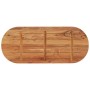 Oval table top solid acacia wood 120x50x2.5 cm by , Table tops - Ref: Foro24-370088, Price: 74,32 €, Discount: %