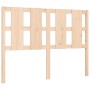 Estructura de cama de matrimonio con cabecero madera maciza de , Camas y somieres - Ref: Foro24-3192206, Precio: 165,82 €, De...