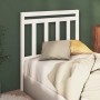 Solid white pine wood bed headboard 106x4x100 cm by , Headboards and footboards - Ref: Foro24-814080, Price: 65,97 €, Discoun...