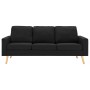 3 seater black fabric sofa by , Sofas - Ref: Foro24-288722, Price: 391,27 €, Discount: %