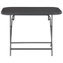 Gray glass and steel folding garden table 100x75x72 cm by vidaXL, Garden tables - Ref: Foro24-44711, Price: 108,99 €, Discoun...