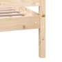 Estructura de cama individual pequeña madera maciza 75x190 cm de , Camas y somieres - Ref: Foro24-3100679, Precio: 96,76 €, D...